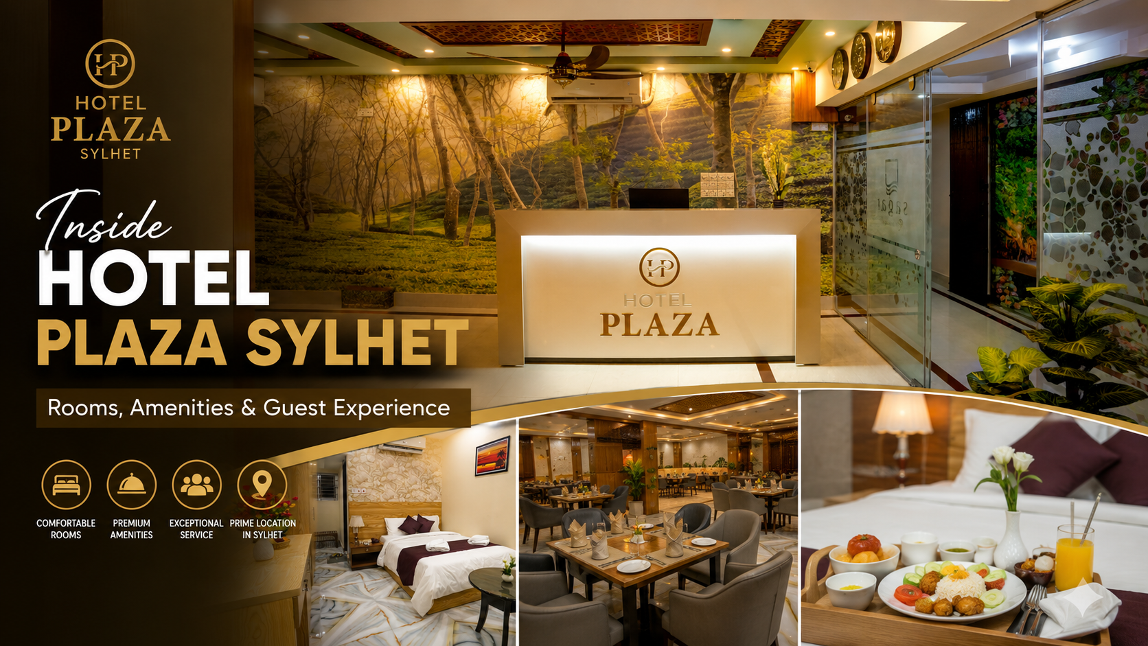 Modern room and premium amenities at Hotel Plaza Sylhet showcasing guest comfort and hospitality