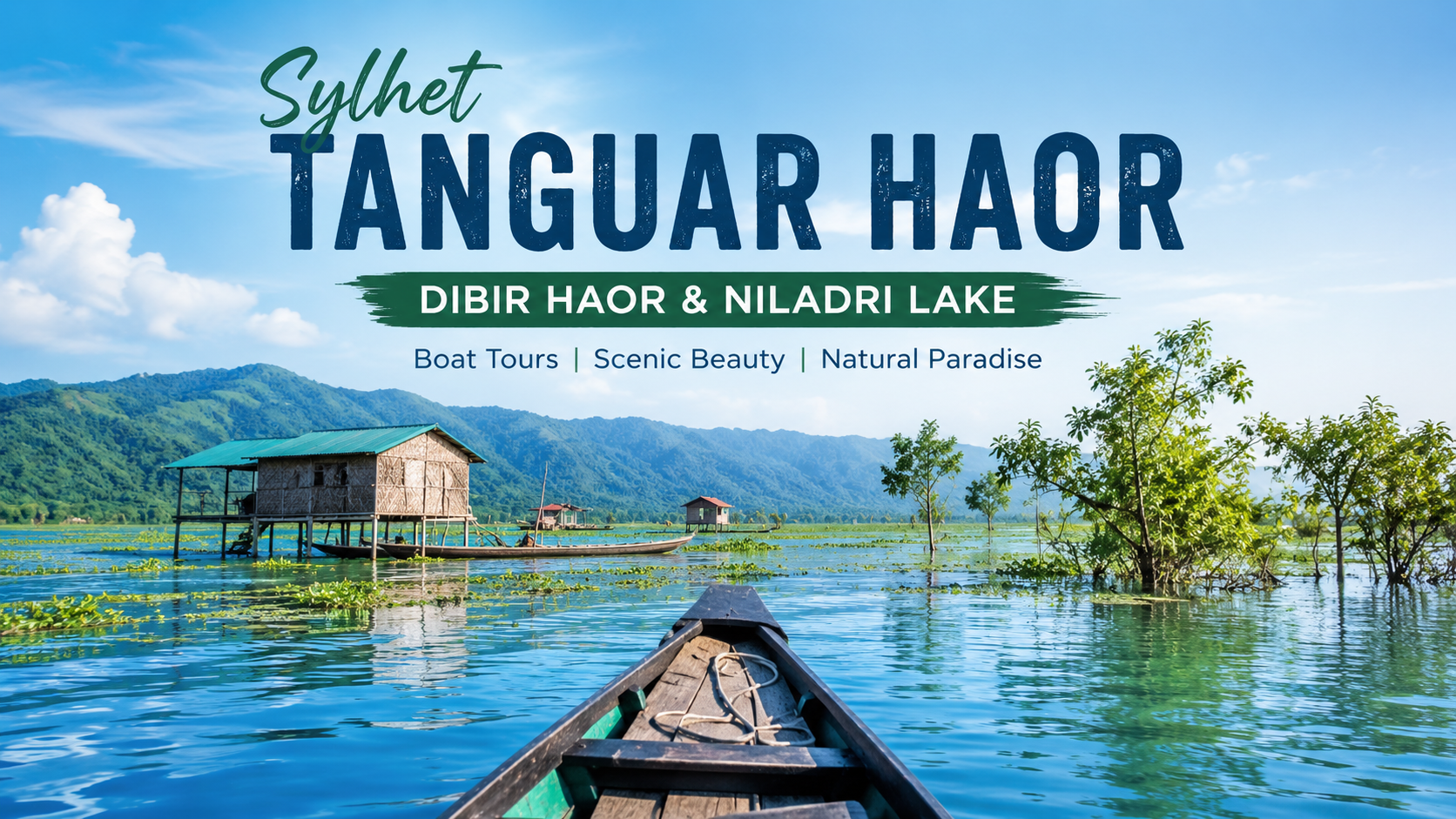 Sylhet Tanguar Haor boat tour in Sunamganj Bangladesh