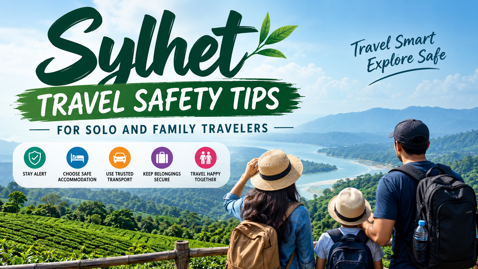 Sylhet travel safety tips for solo and family travelers exploring tea gardens, rivers, and tourist attractions safely